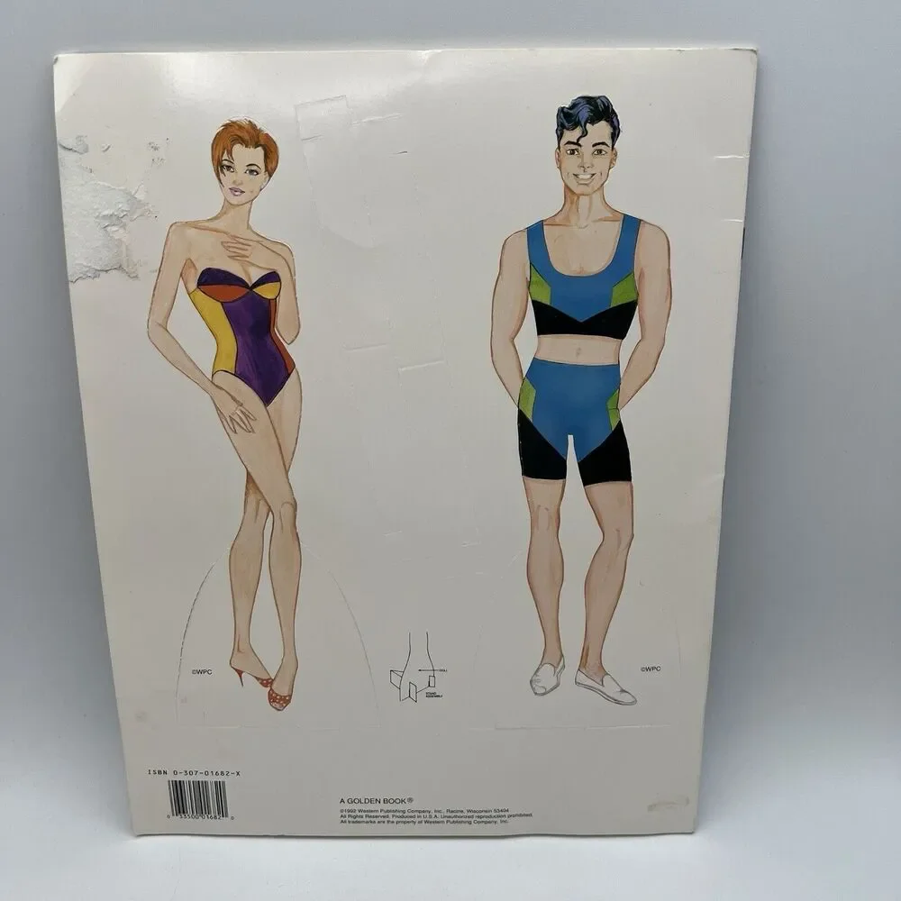 NEW Vintage Rock Stars Paper Dolls Book Unpunched 1980s 1990s Fashion Golden